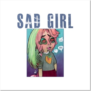 Sad Girl Posters and Art